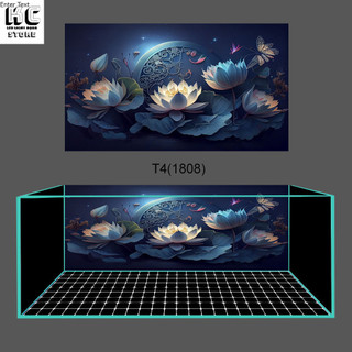 [Tặng Đồ Dán+Sticker] Tranh dán hồ cá 3D Decal mẫusen 3D 1808 bể cá siêu đẹp - Sắc Nét