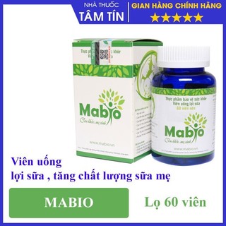 Viên uống lợi sữa Mabio - Tăng chất lượng sữa mẹ