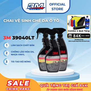 Chai xịt vệ sinh ghế da, bảo dưỡng nội thất ô tô 3m 39040lt 400ml - 3m longvu
