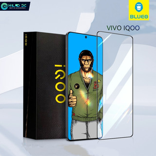 Tấm bảo vệ màn hình kính cường lực ba màu xanh siêu trong suốt cho Vivo IQOO 12\ 11\ 10\ Neo 9 Chống vân tay chống rơi cho bảo vệ màn hình IQOO Neo 9 pro