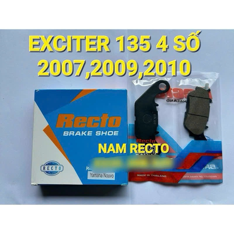 Bố thắng đĩa trước sau Exciter 135 4 số,Nouvo LX 135 chính hãng recto ====