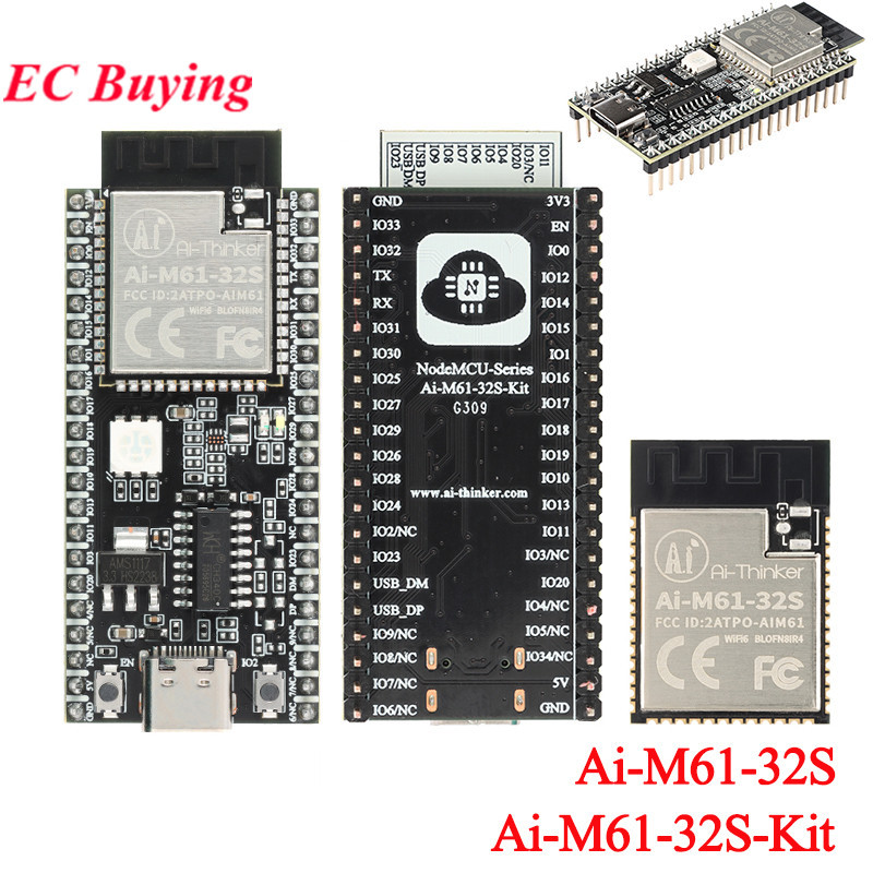 Ai-M61-32S AI-M61-32S-Kit Ai-M61-32S-I TẤT CẢ WiFi 6 Bluetooth BLE 5.3 Combo Mô-đun phát triển bo mạ