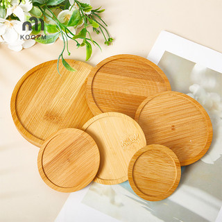 [KOQZM] 1 Giá đỡ khay tre tròn để đựng dụng cụ làm vườn chậu [mới]