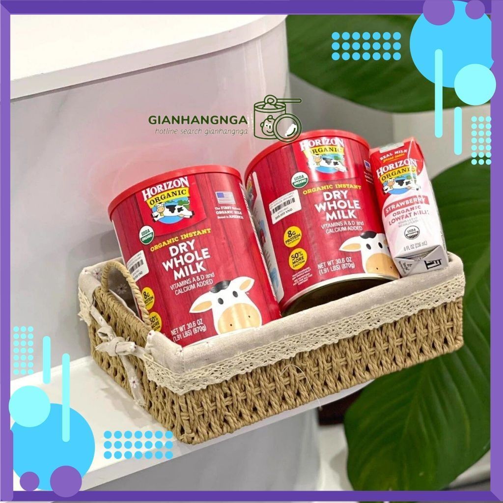 Sữa Tươi Nguyên Kem Bột Horizon 870g