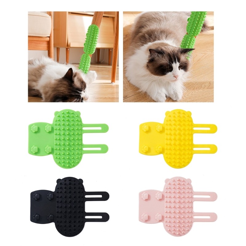 Mya Pet Corner Self Groomer Góc Tường Bàn Chải Chải Chải Lông Mèo Scratching Massage Dụng Cụ Xước Là