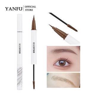 Bút chì kẻ mày hai đầu, Bút chì kẻ mày dạng lỏng, Lông mi và Bút kẻ mắt 3in1 Giữ lâu trôi, chống thấm nước và chống mồ hôi