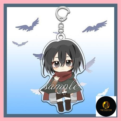 Móc khóa Tấn công Titan Eren Jaeger Carla Jaeger Mikasa · Ackerman Armin Arlert Original Attack on T