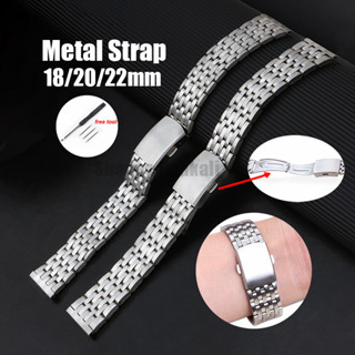  Dây đeo đồng hồ bằng thép không gỉ cho Seiko 18mm 20mm 22mm Dây đeo đồng hồ kim loại 7 hạt Đa năng Nam Nữ Vòng tay cho Omega 