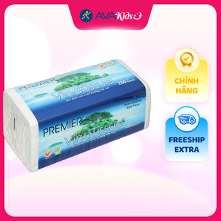  Gói 280 tờ khăn giấy lụa PREMIER Vinatissue không mùi 2 lớp 