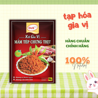  Sốt gia vị Mắm tép chưng thịt Deli Foods 80g Gia vị nấu ăn nhà bếp Deli nêm sẵn Sốt ướp mắm tép 