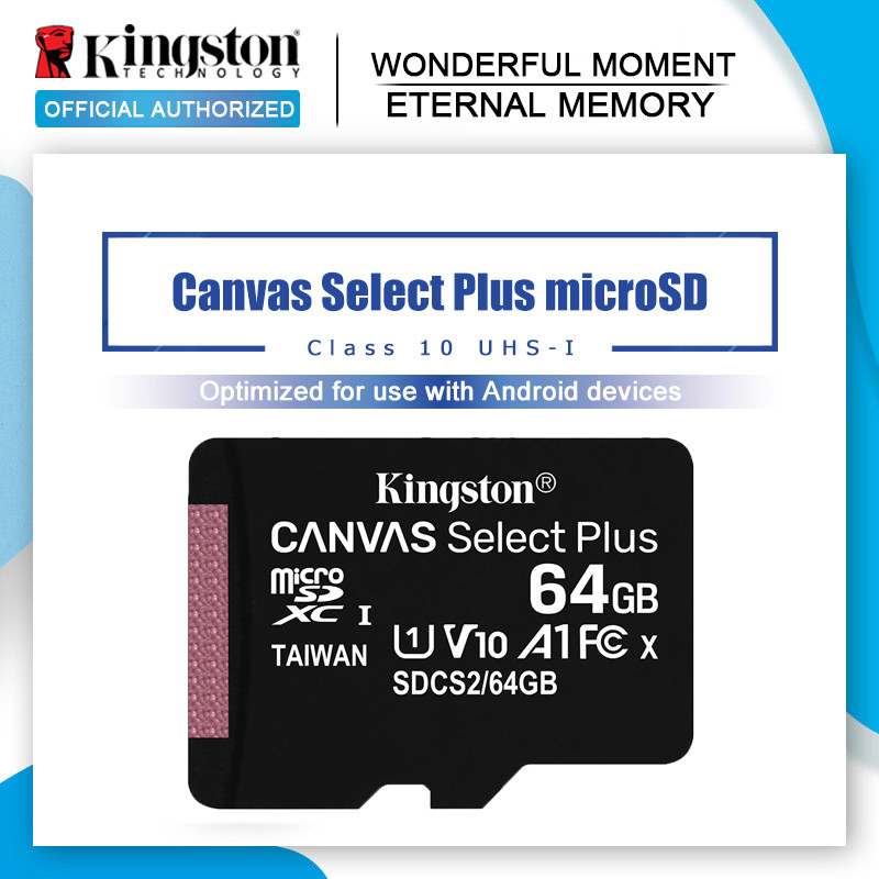 Thẻ nhớ Kingston Canvas microSD Class10 carte sd memoria 128GB 64GB 256GB Thẻ nhớ Flash cho điện thoại
