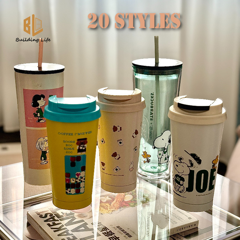 Cốc Starbucks Hot Nhất Hello Kitty Snoopy Miffy Hợp Tác Với Lạnh Cách Nhiệt Cốc Thép Không Gỉ Trang 