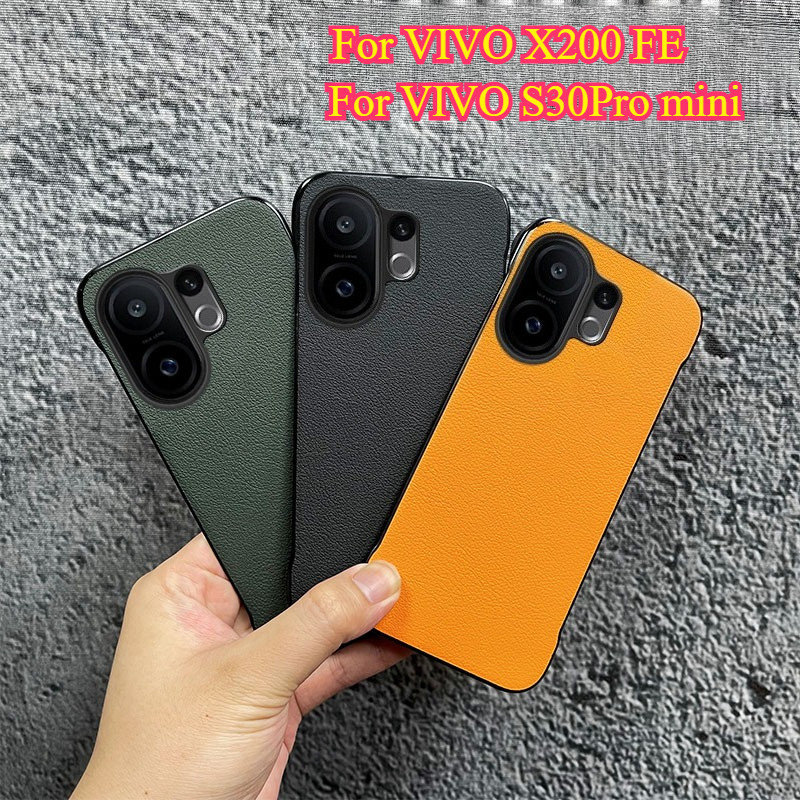 Dành Cho VIVO X200 FE Ốp Lưng Da Doanh Nhân Không Khung Sang Trọng Cho VIVO S30 Pro Mini S30 5G Ốp l