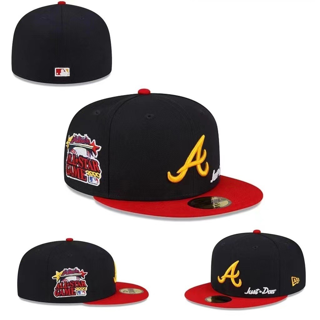 Chất Lượng Hàng Đầu MLB Atlanta Dũng Cảm Được Trang Bị Mũ 59FIFTY Nắp Full Đóng Lưng Mũ Thể Thao Thê