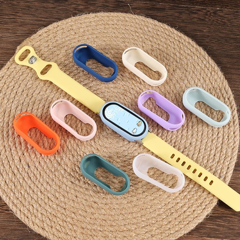 Ốp Silicon Mềm Cho Xiaomi Mi Band 10 9 8 NFC Bảo Vệ Màn Hình Cho Mi Smart Band 10 9 8 Vỏ Bảo Vệ