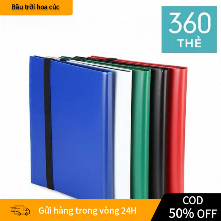 Sổ đựng card , album sưu tập thẻ bài Pokemon Yugioh Hàn quốc 9-Pocket đen 3x3 sổ card đựng thẻ túi đ