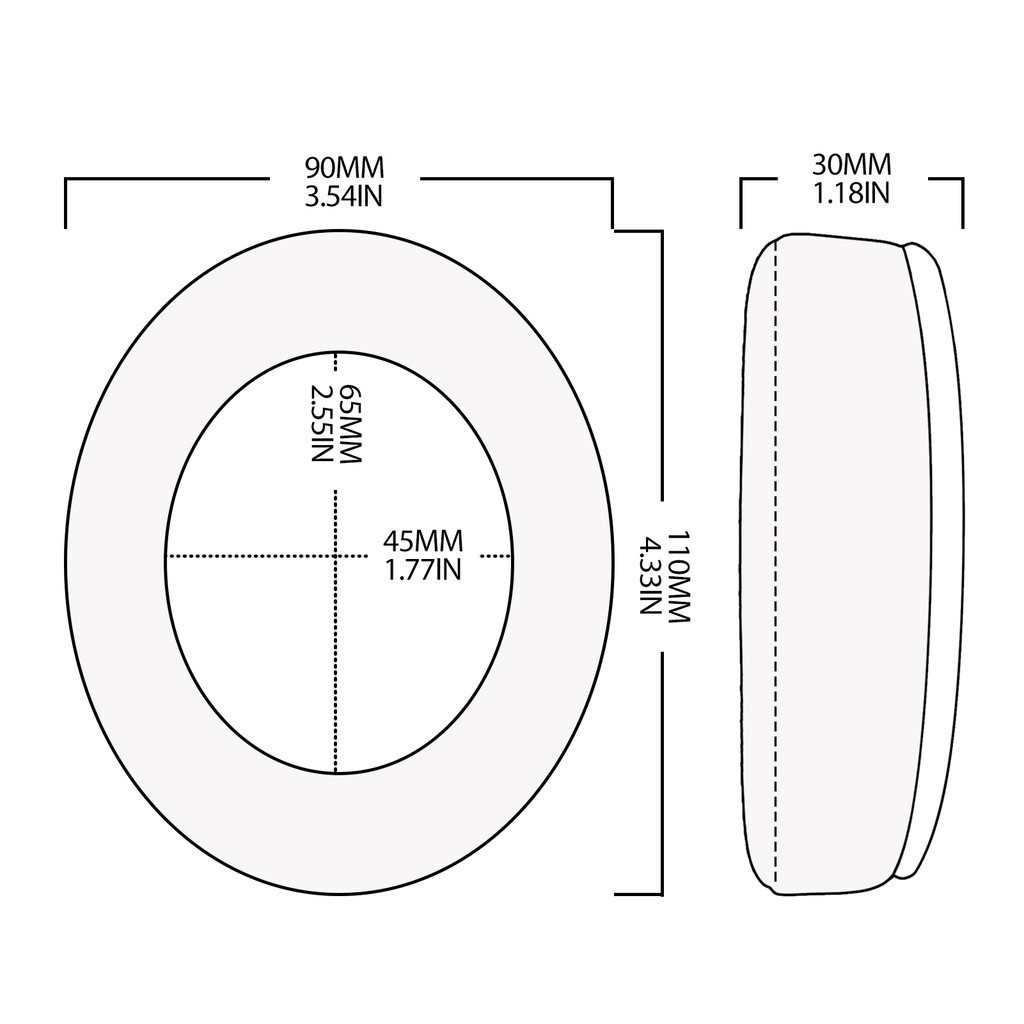 Đệm Tai Nghe Nullmini Thích Hợp Cho Tai Nghe Mchose V9 Pro Đệm Thay Thế Tay Áo Bịt Tai Băng Đô