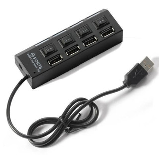 Hub chia cổng USB thành 4 cổng có công tắc -DC308