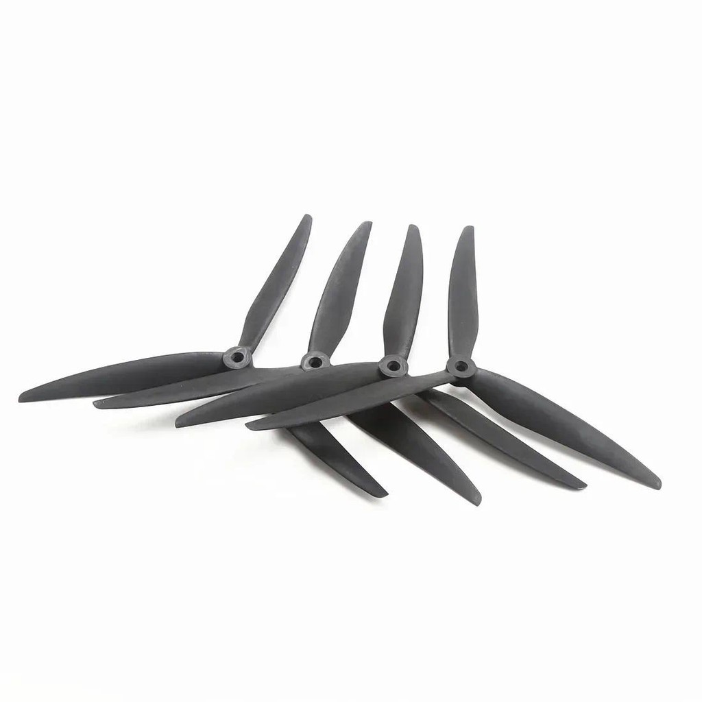 Prop 10X5X3 1050 10inch 3 Lưỡi Đen Sợi Thủy Tinh Gia Cố Nylon Cánh Quạt Cho Mark4 10in V2 HQ FPV Khu