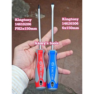  Tua vít đóng bake dẹp Kingtony PH2 6mm dài 150mm model 14610206 và 14626506 