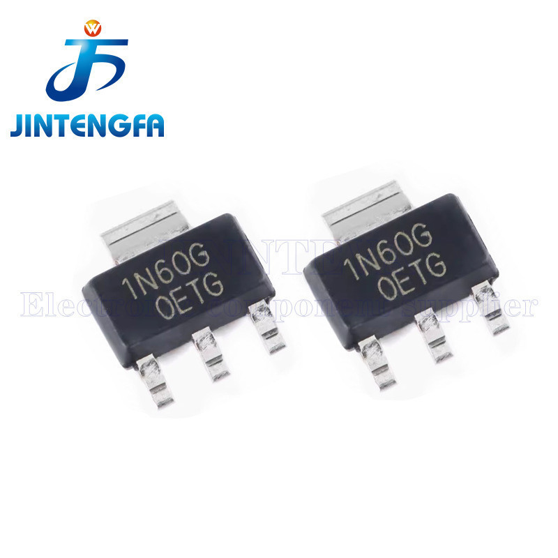10 Chiếc 1N60 2N60 1N65 SOT-223 1N60G 2N60G 1N65G 1A 2A 600V 650V N Kênh MOS Trường Hiệu Ứng Ống SMD