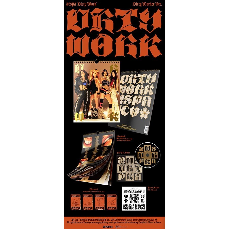 (POB_DIRTY WORKER Ver) AESPA SINGLE ALBUM [Dirty Work]