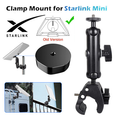 Giá đỡ kẹp Mini Fonken Starlink 360° Phụ kiện đế và đế chuyển đổi có thể điều chỉnh cho xe du thuyền RV