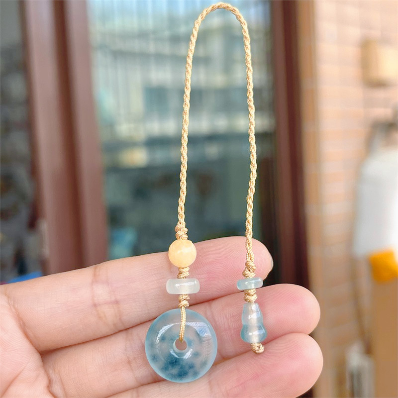 Bầu Tự Nhiên Khóa An Toàn Chalcedony Thánh hiến May Mắn May Mắn An Toàn May Mắn May Mắn May Mắn Điện