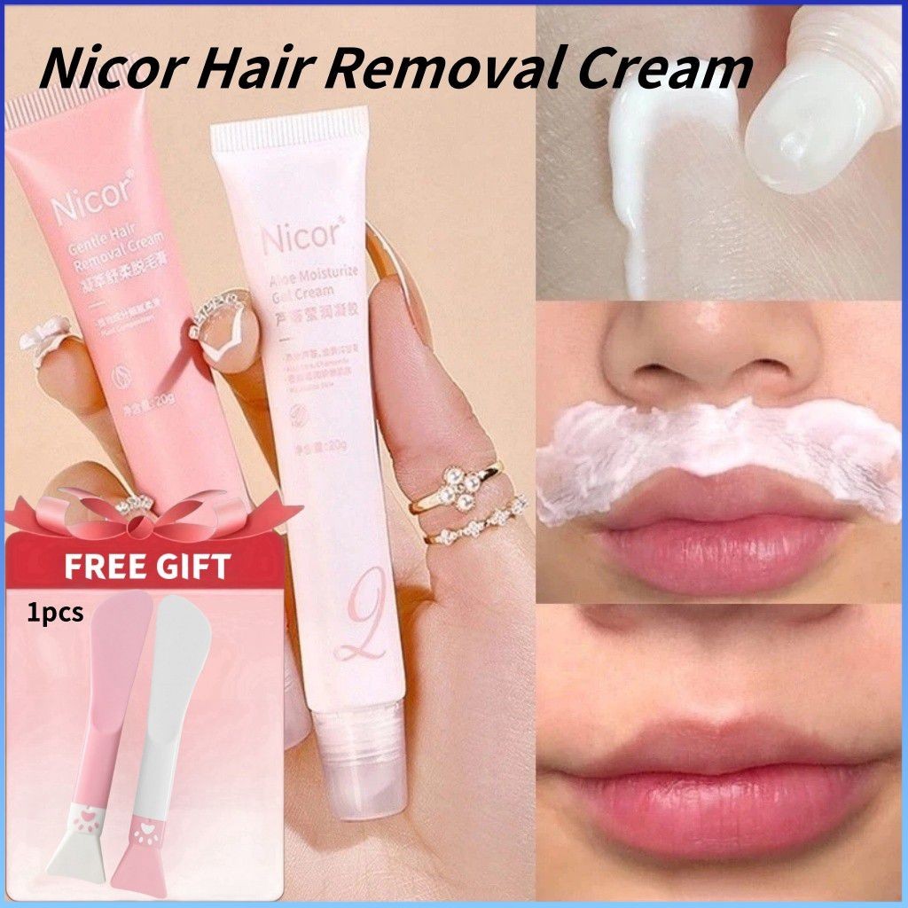 ⚡⚡COD 【QUÀ TẶNG MIỄN PHÍ】Kem tẩy lông môi Nicor Nuôi dưỡng Sửa chữa Kem tẩy lông nhẹ nhàng cho nhiều