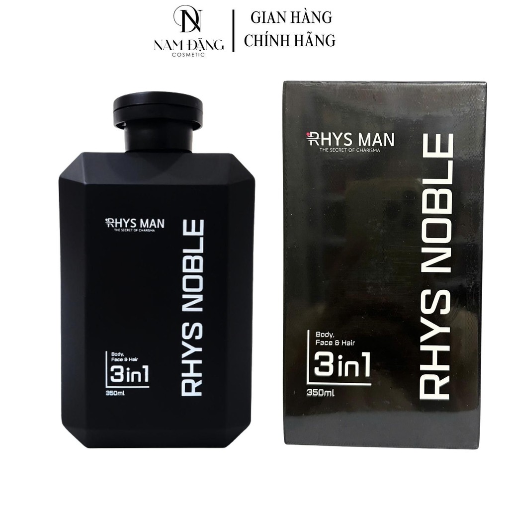RHYS MAN Sữa Tắm Nam RHYSMAN NOBLE 350ml - Làm Sạch Da, Mùi Thơm Nam Tính