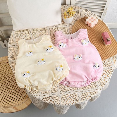 Body Sát Nách Đính 3D Cho Bé Gái Sơ Sinh 1 2 Tuổi MINTSCLOSET Quảng Châu - BS6528