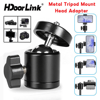 Bộ chuyển đổi đầu gắn chân máy lỗ vít HdoorLink 1 / 4 360° Bộ chuyển đổi đế xoay cho máy ảnh DSLR Chân máy điện thoại thông minh