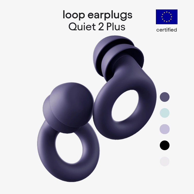 Loop Quiet 2 Plus - Nút tai giảm tiếng ồn (-27dB) để ngủ, tập trung, học tập, nhạy tiếng ồn & du lịc