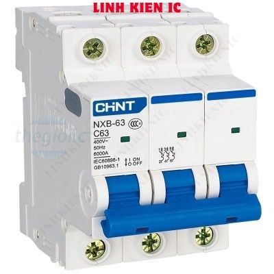 NXB-63 3P C63 6kA Aptomat MCB CHiNT 3 Cực 63A Linhkien IC