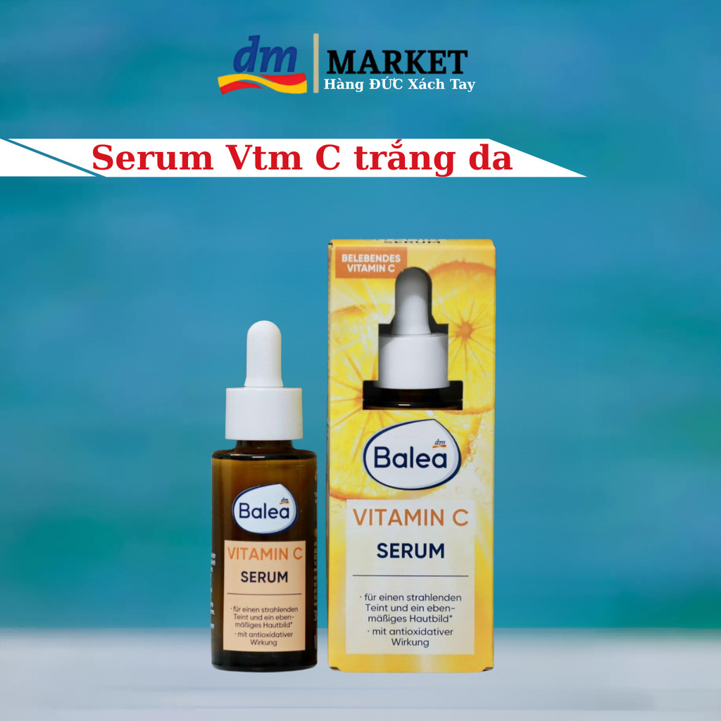 [Hàng Đức] Serum Vitamin C BALEA trắng da, giảm vết thâm