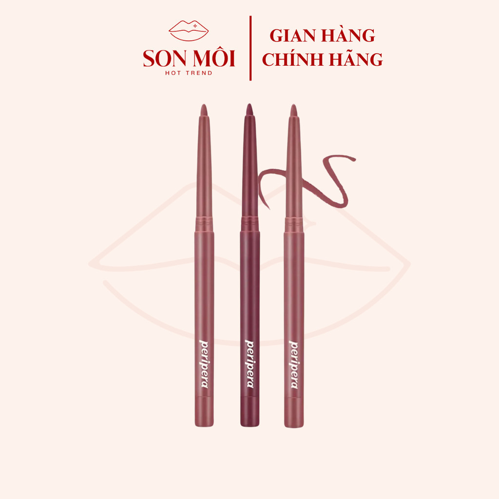 Chì Kẻ Viền Môi Peripera Ink Velvet Lip Liner Lâu Trôi | Lip liner, over-lip