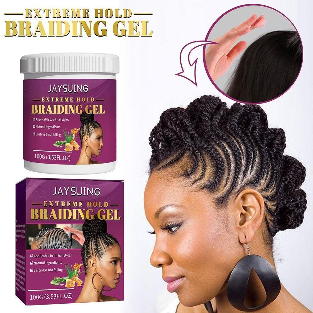 Hair Twist Braiding Gel Extreme Hold Edge & Braid Control Hair Gel Cream Tạo kiểu B3v1