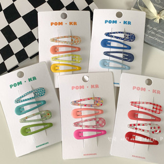 Kẹp Tóc Hợp Kim Màu Sắc Bé Gái Mới In Trái Cây BB Kẹp Ngọt Ngào Dễ Thương Kẹp Bên Phụ Kiện Tóc