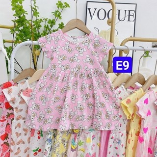 Váy cộc tay bé gái- cotton xuất