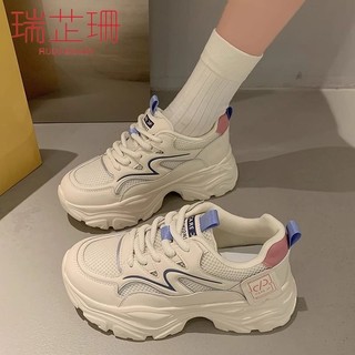 Daxingzhe Lưới Dày Bố Giày Nữ Phong Cách Mới Nhỏ Thường Ngày Phù Hợp Với Giày Thể Thao Đế Mềm Giày Chạy Bộ