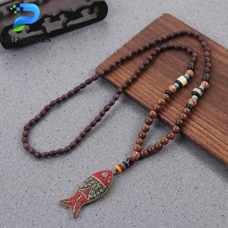 maxgoods cổ xâu hạt gỗ phong cách cổ điển hợp thời trang dành cho nam và nữ