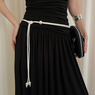 Phiên Bản Hàn Quốc Ngọc Trai Cao Cấp Dây Thắt Lưng Mỏng Nữ Phong Cách Mới Với Thắt Lưng Váy Đơn Giản Phù Hợp Với Hợp Thời Trang