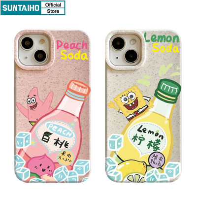 Suntaiho Ngộ nghĩnh Vỏ Độc Đáo Hoạt Hình Họa Tiết Soda Vỏ Điện Thoại Cho Iphone 15 14 12 13 11 Pro Max IP 7 8 Plus Iphon X Xs XR Xs Max Silicone Mềm Cao Cấp Chống Sốc Ốp Lưng