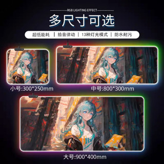 Miếng lót chuột phát sáng Rgb, LED siêu lớn, chống bụi bẩn, chống nước, khả năng sử dụng cao