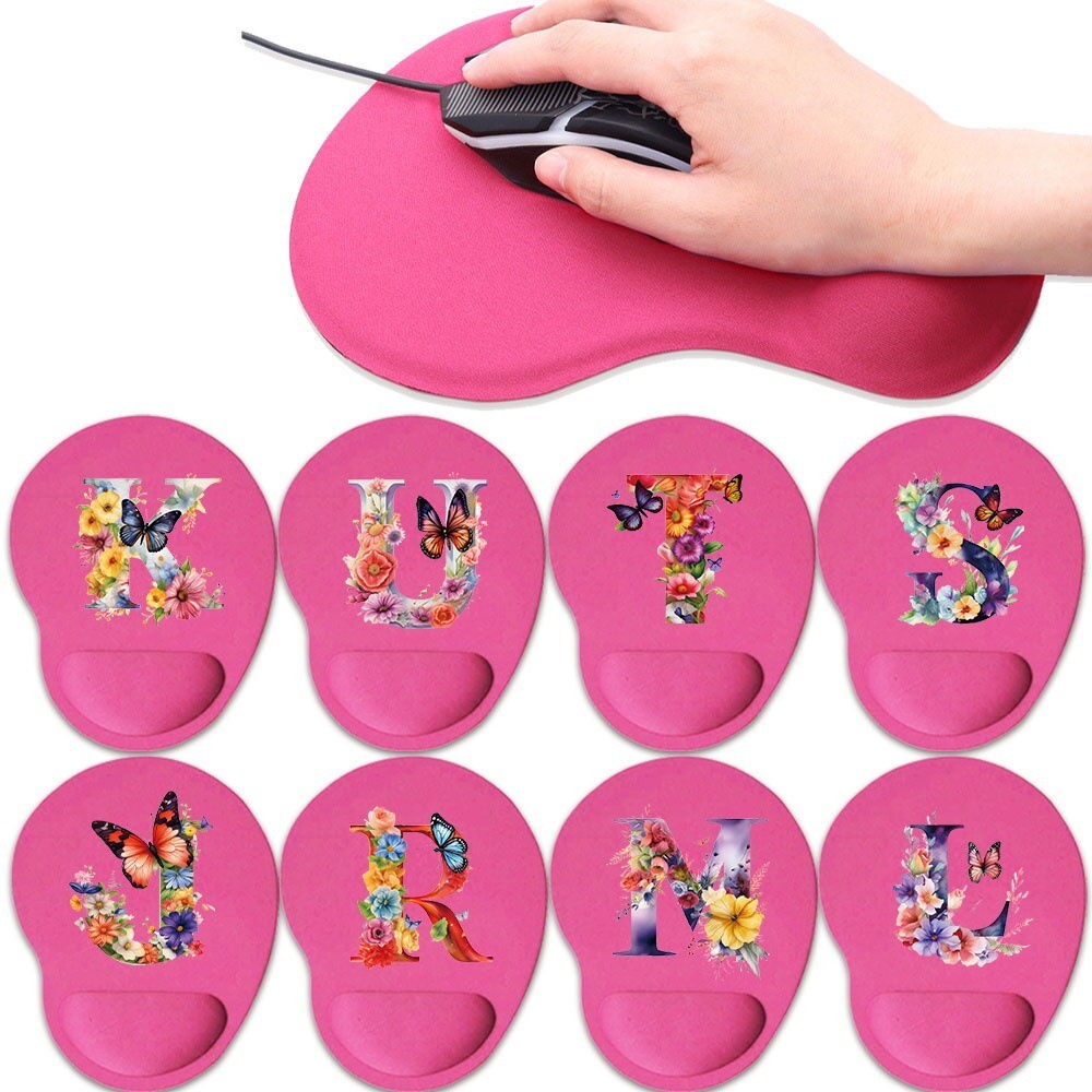 Wrist Protection Mouse Pad Thickened PC laptop mouse pad Comfortable non-slip oval mouse pad butterf