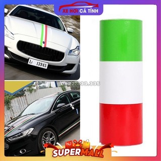 Cuộn 3m Decal Dán Trang Trí Hình Lá Cờ Ý, Đức, Pháp, BMW Cho Xe Hơi