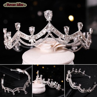 Tiara đám cưới pha lê cho nữ vương miện và vương miện đính đá cho nữ