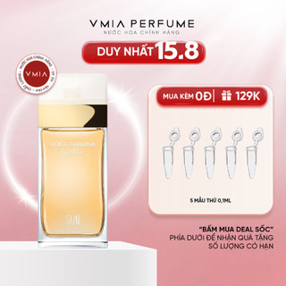 Nước hoa nữ dg light blue sun mẫu thử 2ml 5ml 10ml
