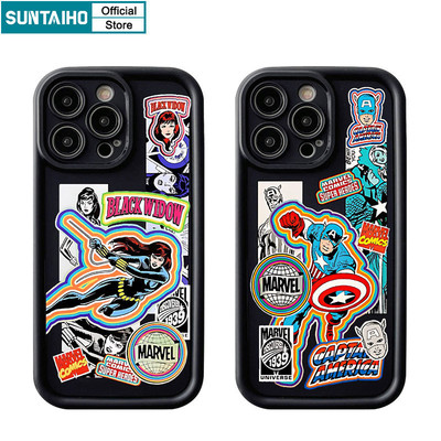 Suntaiho Vỏ Chất Lượng Cao Nam Nữ Họa Tiết Ốp lưng Iphone 15 14 12 13 11 Pro Max IP 7 8 Plus Iphon X Xs XR Xs Max Silicone Mềm Cao Cấp Chống Sốc Ốp Lưng