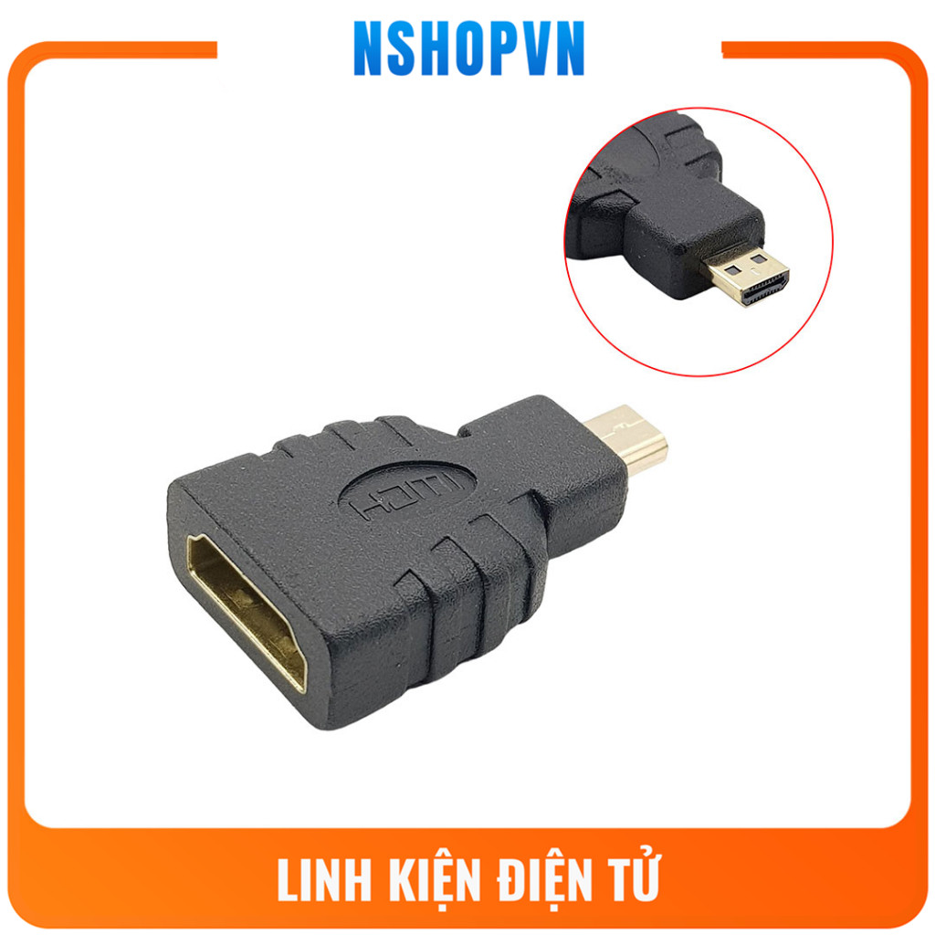 Đầu chuyển Micro HDMI Type D sang HDMI Type A